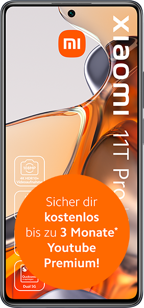simplytel LTE All 1 GB + Xiaomi 11T Pro 5G Celestial Blue - 19,99 EUR monatlich