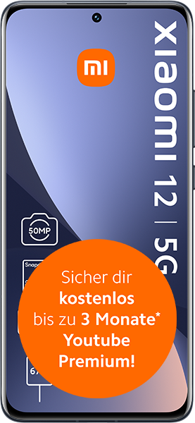 simplytel LTE All 1 GB + Xiaomi 12 Gray - 24,99 EUR monatlich