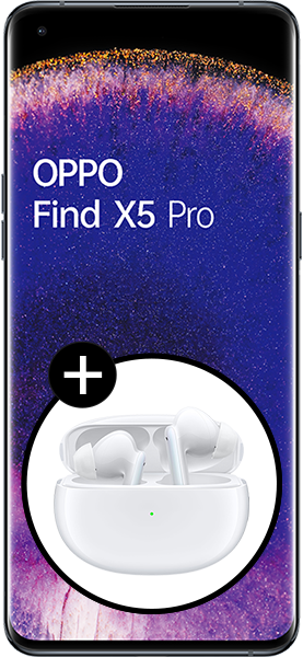 OPPO Find X5 Pro Glaze Black + OPPO Enco X