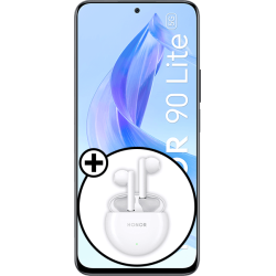 HONOR 90 Lite Midnight Black + HONOR Earbuds X5 Ceramic White