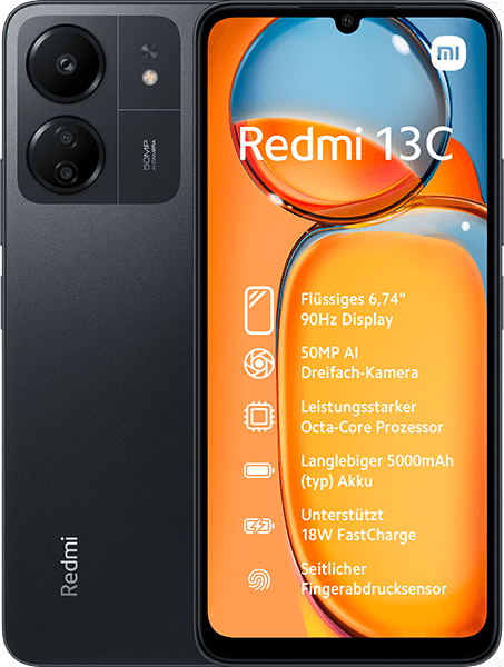 Xiaomi Redmi 13C Midnight Black