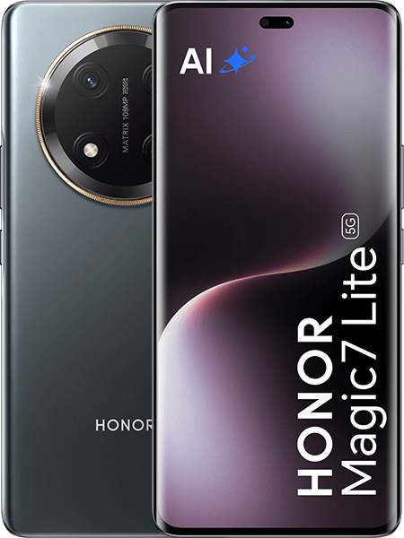 HONOR Magic7 Lite Titanium Black + HONOR Earbuds X6 White